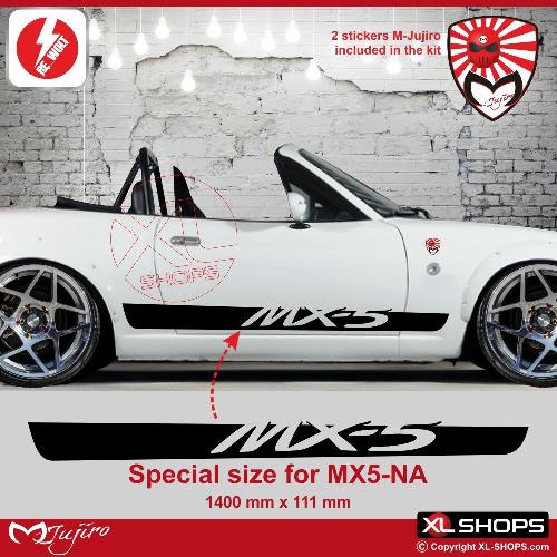 Autocollant bande JDM MAZDA MX5 NA M-JUJIRO MAZDA