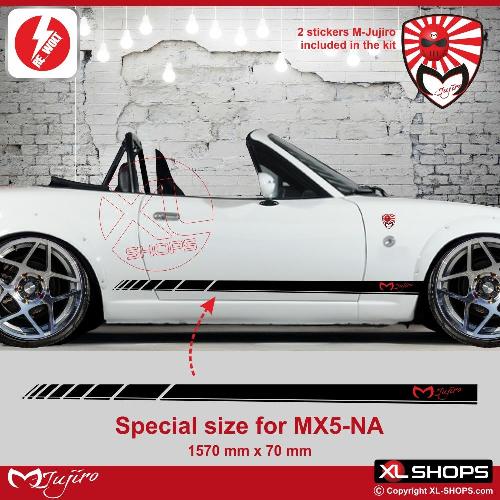 Autocollant bande M-JUJIRO MAZDA MX5 NA M-JUJIRO MAZDA