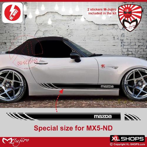 MAZDA MX5 ND Sport side skirt sticker decal  M-JUJIRO MAZDA