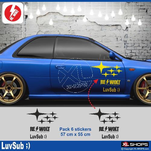 Pack sticker LUVSUB ;) RE_WOLT SUBARU