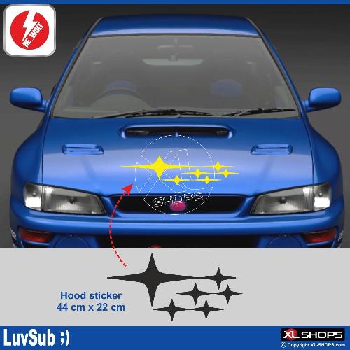 SUBARU STARS sticker SUBARU