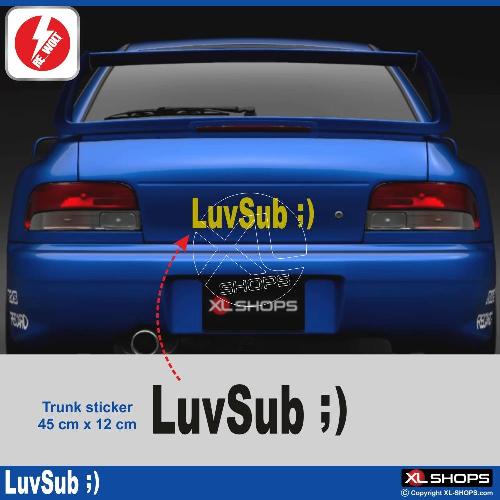 LUVSUB ;) 45 cm sticker SUBARU