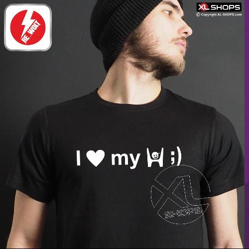 I LOVE MY HONDA ;) Men tshirt black / white HONDA