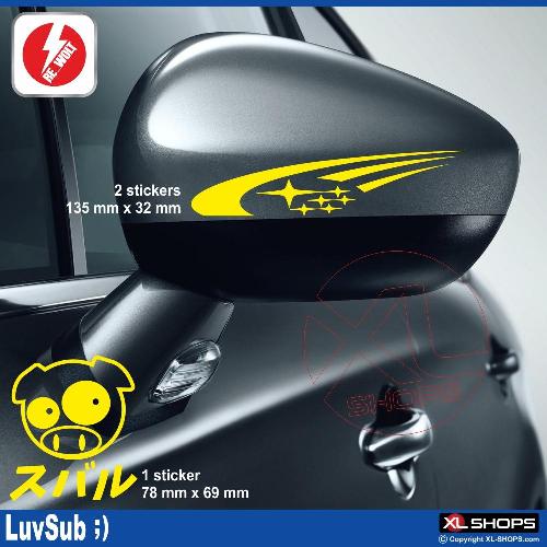 SUBARU WRC 3 sticker decal pack SUBARU