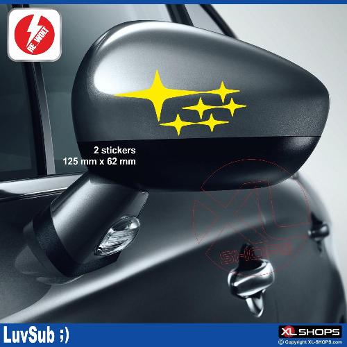 SUBARU STARS 2 sticker decal pack SUBARU